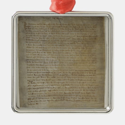 Letztes wird und Testament des Künstlers Silbernes Ornament (Vorne)