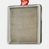 Letztes wird und Testament des Künstlers Silbernes Ornament (Links)