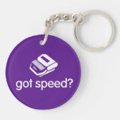 letztes Wort got Geschwindigkeit steno Schlüsselanhänger (Rückseite)