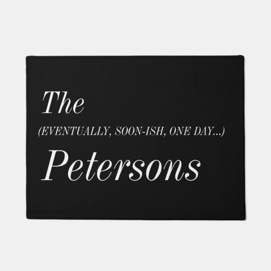 Letztlich, bald, eine Tür Matte (Vorderseite)