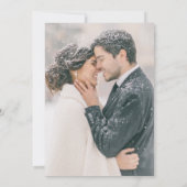 Letztlich bearbeitbar modern Save the Date Minimal (Rückseite)
