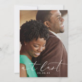 Letztlich moderne Kalligrafie-Foto-Overlay Save The Date (Vorderseite)