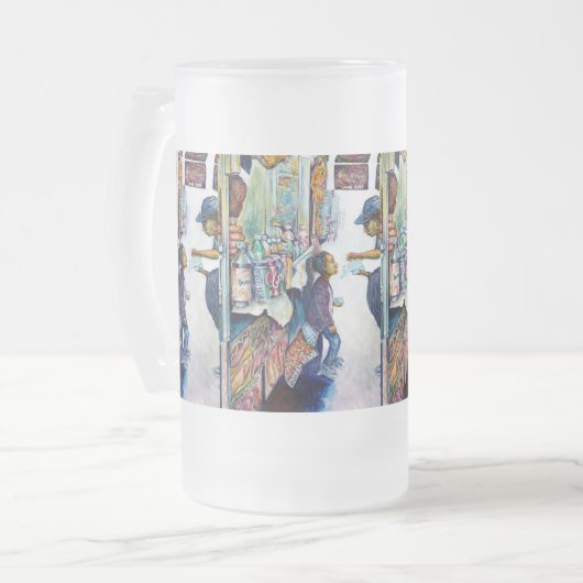 Letztlich produziert Hoffnung Mattglas Bierglas (Vorderseite Links)