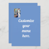 Letztlich produziert Hoffnung Menükarte (Vorne/Hinten)