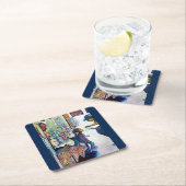 Letztlich produziert Hoffnung Rechteckiger Pappuntersetzer (Vor Ort)