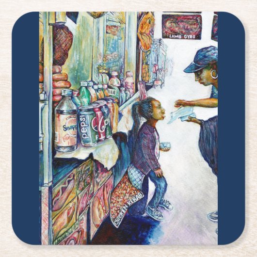 Letztlich produziert Hoffnung Rechteckiger Pappuntersetzer (Vorderseite)