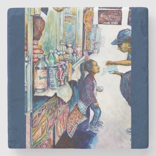 Letztlich produziert Hoffnung Steinuntersetzer (Vorderseite)