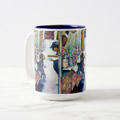 Letztlich produziert Hoffnung Zweifarbige Tasse (Vorderseite Links)