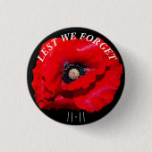 LETZTLICH VERGESSEN WIR POPPY NOVEMBER 11. BUTTON (Vorderseite)