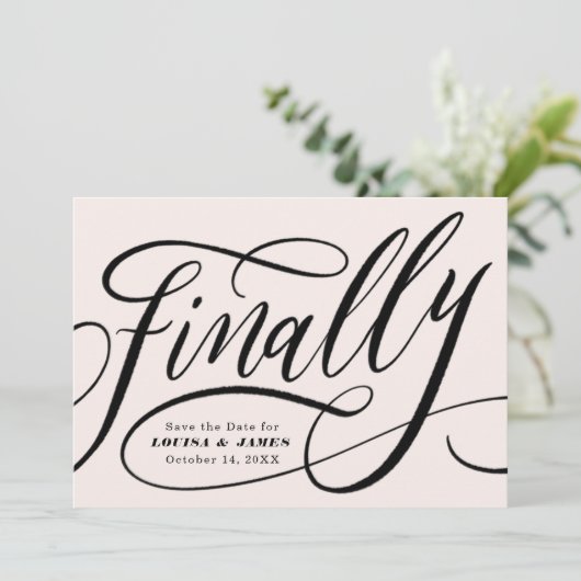 Letztlich verschoben Ändern Sie das Datum Save the Einladung (Stehend Vorderseite)