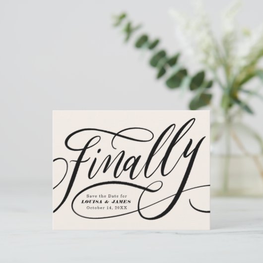 Letztlich verschoben Ändern Sie das Datum Save the Postkarte (Stehend Vorderseite)