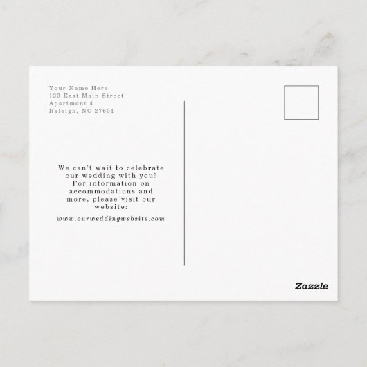 Letztlich verschoben Ändern Sie das Datum Save the Postkarte (Rückseite)