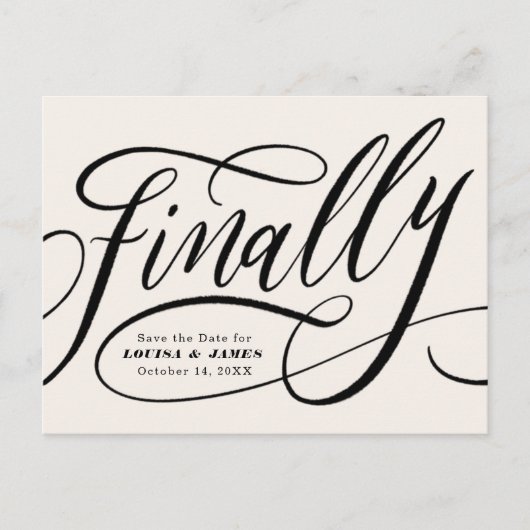 Letztlich verschoben Ändern Sie das Datum Save the Postkarte (Vorderseite)