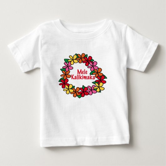 Leu-Hawaiianer-Weihnachten Baby T-shirt (Vorderseite)