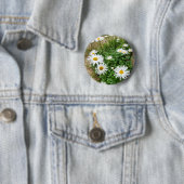 Leucanthemum Blooms Abzeichen Button (Beispiel)