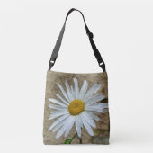 Leucanthemum Blüte auf der ganzen Tasche (Rückseite)