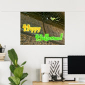 Leucauge Orb Weaver Halloween Poster (Heimbüro)