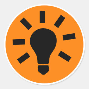 Leuchtanzeige Runder Aufkleber