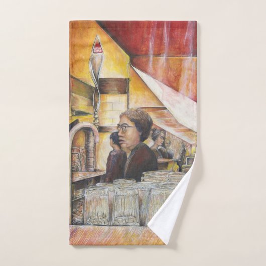 Leuchtäquivalent für leidenschaftliche Emotionen Badhandtuch Set (Handtuch)