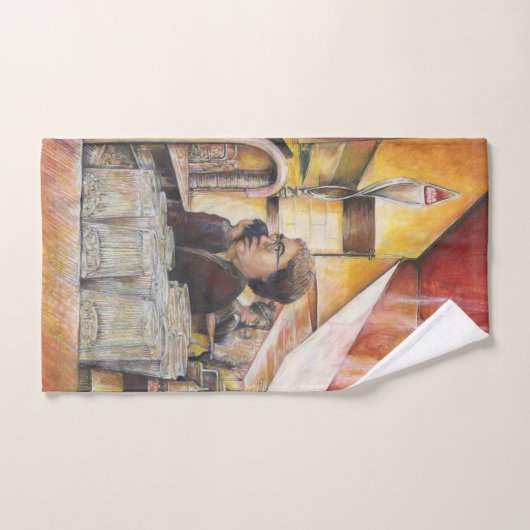 Leuchtäquivalent für leidenschaftliche Emotionen Badhandtuch Set (Handtuch)