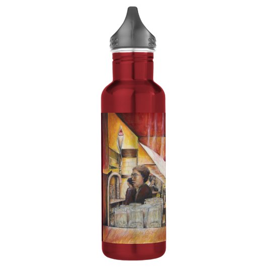 Leuchtäquivalent für leidenschaftliche Emotionen Edelstahlflasche (Links)