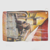 Leuchtäquivalent für leidenschaftliche Emotionen Golfhandtuch (Horizontal)