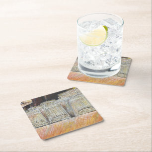 Leuchtäquivalent für leidenschaftliche Emotionen Rechteckiger Pappuntersetzer