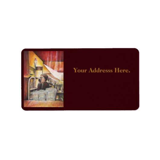 Leuchtäquivalent von leidenschaftlichen Emotionen Adressaufkleber (Vorne)