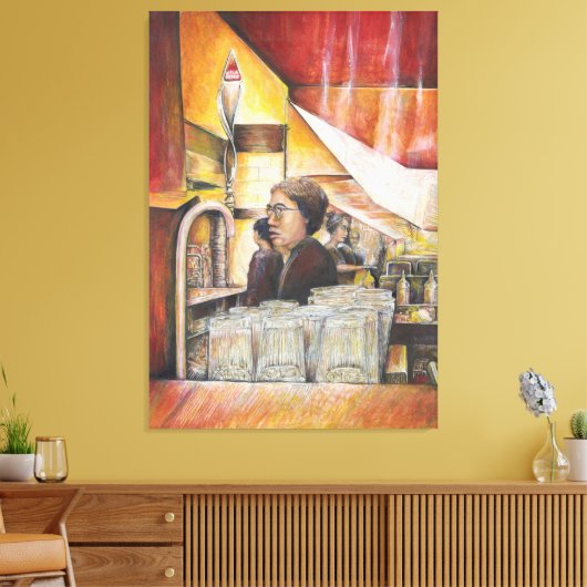 Leuchtäquivalent von leidenschaftlichen Emotionen Leinwanddruck (Insitu (Wohnzimmer))