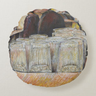 Leuchtäquivalent von leidenschaftlichen Emotionen Rundes Kissen