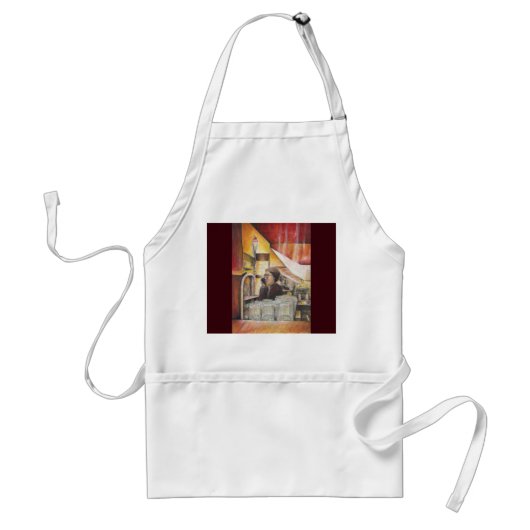 Leuchtäquivalent von leidenschaftlichen Emotionen Schürze (Vorne)
