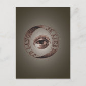 Leuchtauge Postkarte (Vorderseite)