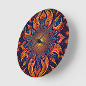 Leuchtauge Runde Wanduhr (Winkel)