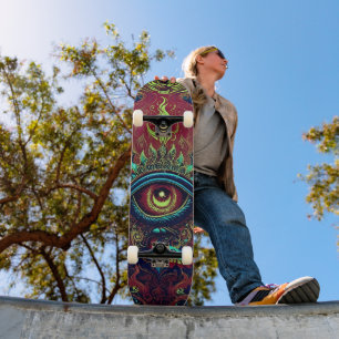 Leuchtauge Skateboard