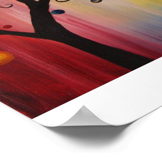 Leuchtbaum Poster (Ecke)