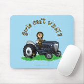 Leuchtblauer Bauer Mousepad (Mit Mouse)