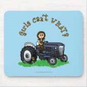 Leuchtblauer Bauer Mousepad (Vorne)