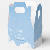 Leuchtblauer Himmelsblau - Gastgeschenk Hochzeit Geschenkschachtel (Geöffnet)