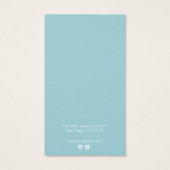 Leuchtblauer Zweigstellenkarte (Rückseite)