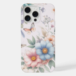 Leuchtblüten und Schmetterlinge 🌼 iPhone 15 Pro Max Hülle