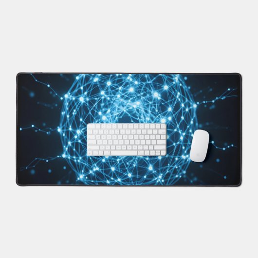 Leuchtcode-Gitter Schreibtischunterlage (Tastatur & Maus)