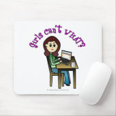 Leuchtcomputer-Mädchen Mousepad (Mit Mouse)