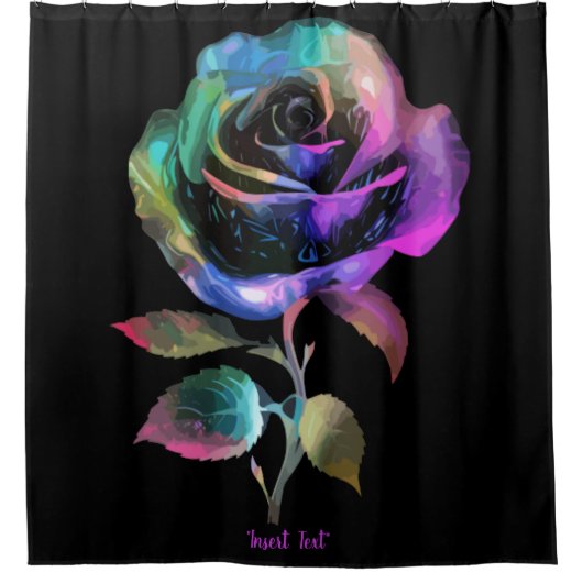 Leuchtdichte Duschvorhang (Vorderseite)