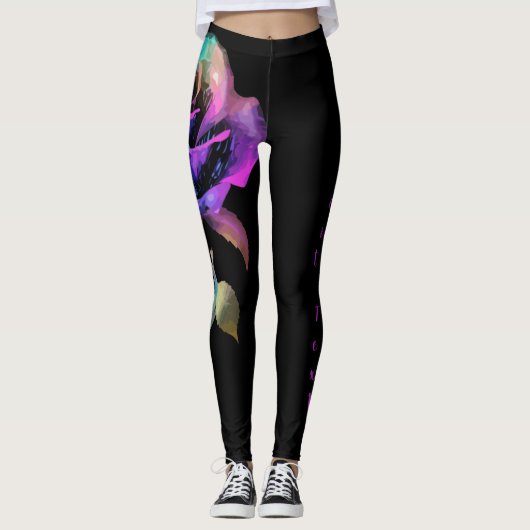 Leuchtdichte Leggings (Vorderseite)