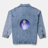 Leuchtdichte Resilienz Blau Jeansjacke (Rückseite)