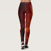 Leuchtdichte Resilienz rosa Leggings (Rückseite)