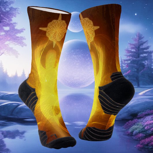 Leuchtdichte Widerstandskraft Orange Socken