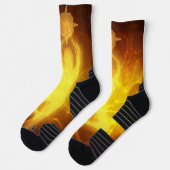 Leuchtdichte Widerstandskraft Orange Socken (Links)