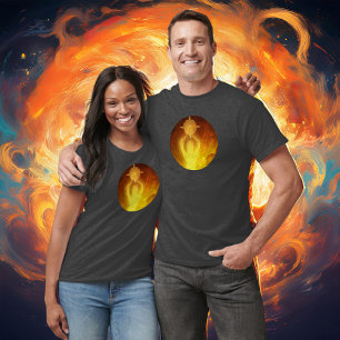 Leuchtdichte Widerstandskraft Orange T-Shirt