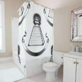 Leuchtduschvorhang Duschvorhang (Beispiel)